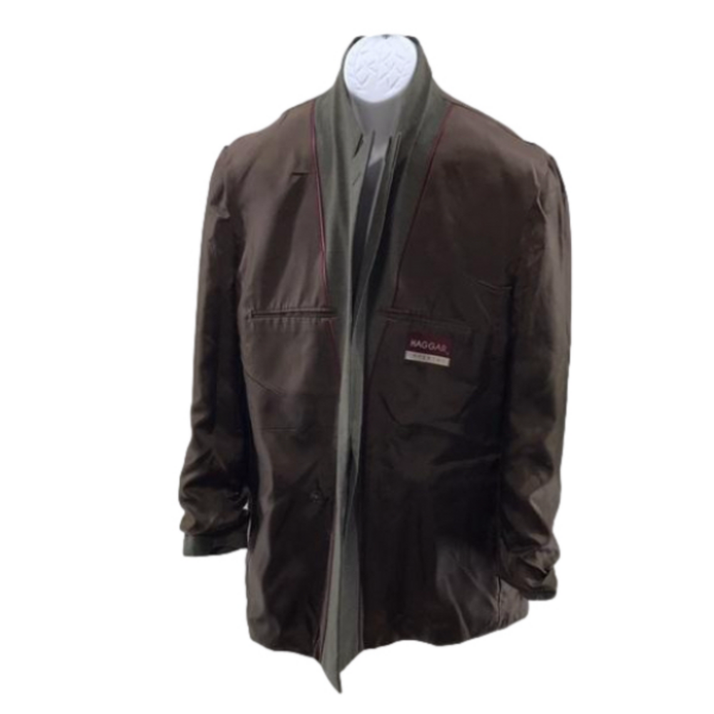 HAGGAR IMPERIAL Men’s Double Breasted Blazer—Sz 42L - Picture 7 of 15